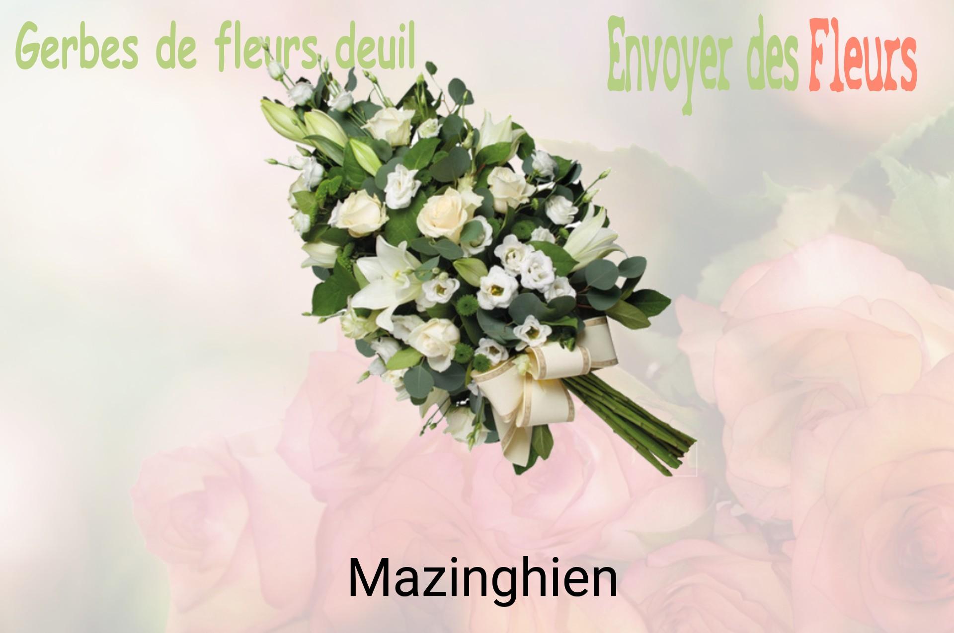 Gerbe de fleurs de deuil livrée à Mazinghien